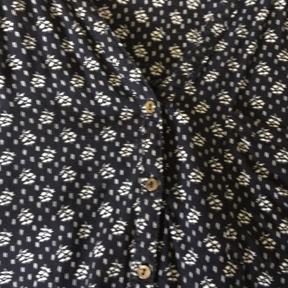 Navy w/white floral print - Picture 5 of 6